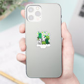St Patricks Catricks Tag Katzen Saint Pattys Aufkleber (Telefon)
