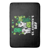 St Patricks Catricks Tag Katzen Saint Pattys Badematte (Vorderseite Vertikal)