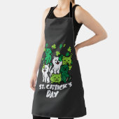St Patricks Catricks Tag Katzen Saint Pattys Schürze (InSitu)