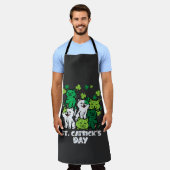St Patricks Catricks Tag Katzen Saint Pattys Schürze (Getragen)