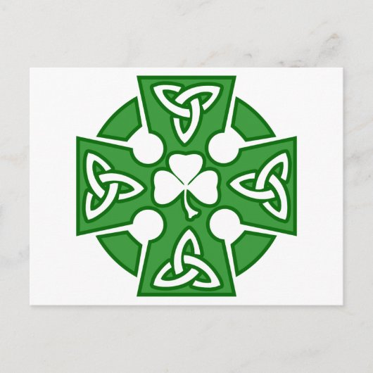St Patrick's Celtic Cross Postkarte (Vorderseite)