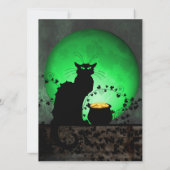 St. Patrick's Chat Noir Einladung (Rückseite)