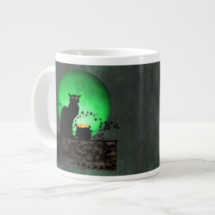 St. Patrick's Chat Noir Jumbo-Tasse