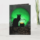 St. Patrick's Chat Noir Karte (Vorderseite)