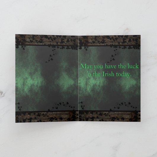 St. Patrick's Chat Noir Karte (Innenseite)