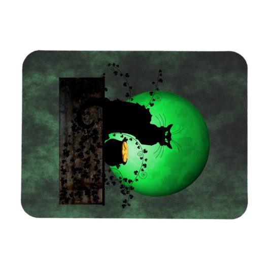 St. Patrick's Chat Noir Magnet (Horizontal)