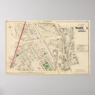 St. Patricks Church and Staat St School Atlas Poster