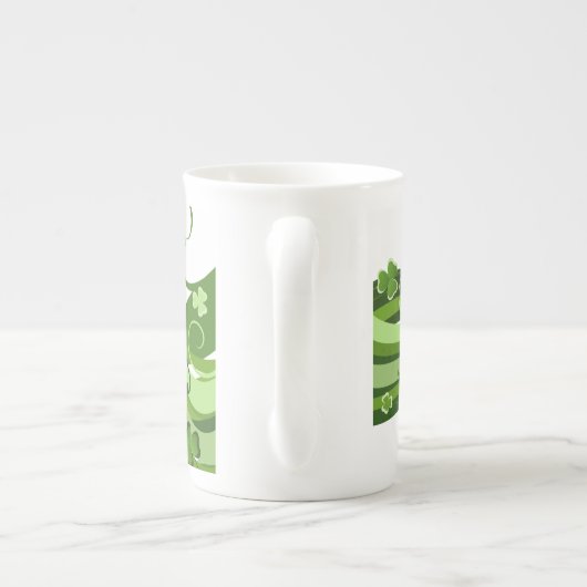 St. Patrick's Clover Bone China Tasse (Rückseite)