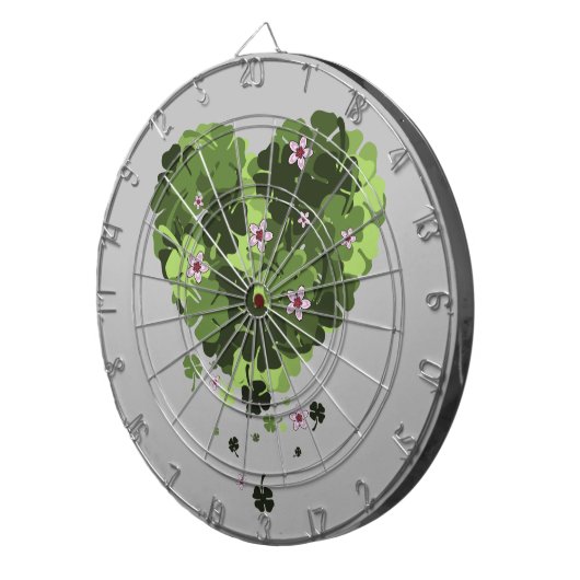 St. Patrick's Clover Heart Dartscheibe (Vorderseite rechts)