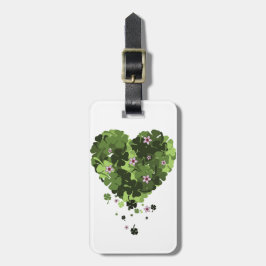 St. Patrick's Clover Heart Gepäckanhänger