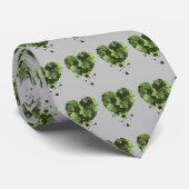 St. Patrick's Clover Heart Krawatte (Gerollt)