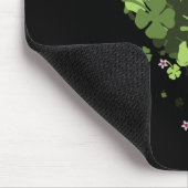 St. Patrick's Clover Heart Mousepad (Ecke)