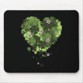 St. Patrick's Clover Heart Mousepad (Vorne)