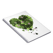 St. Patrick's Clover Heart Notizblock (Rechte Seite)