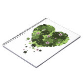 St. Patrick's Clover Heart Notizblock (Linke Seite)
