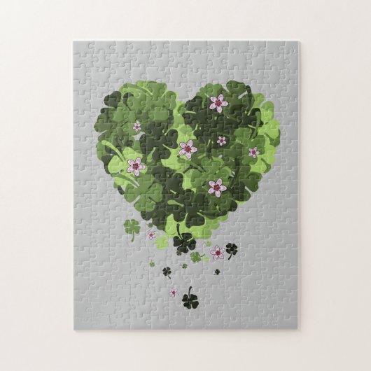St. Patrick's Clover Heart Puzzle (Vertikal)