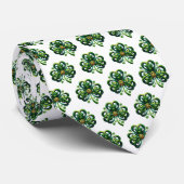St. Patrick's Clover Herren Krawatte (Gerollt)