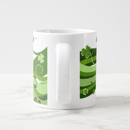 St. Patrick's Clover Jumbo Tasse (Rückseite)