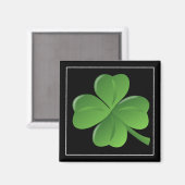 St. Patricks Clover Magnet (Vorderseite/Rückseite)