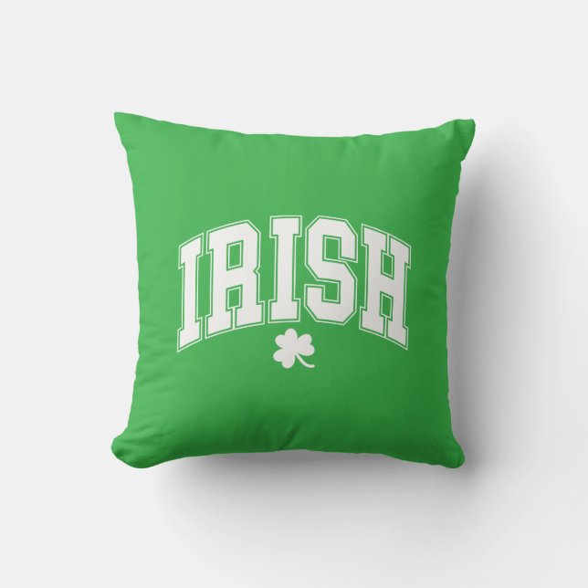 St. Patrick's Clover Pillow Kissen (Vorderseite)