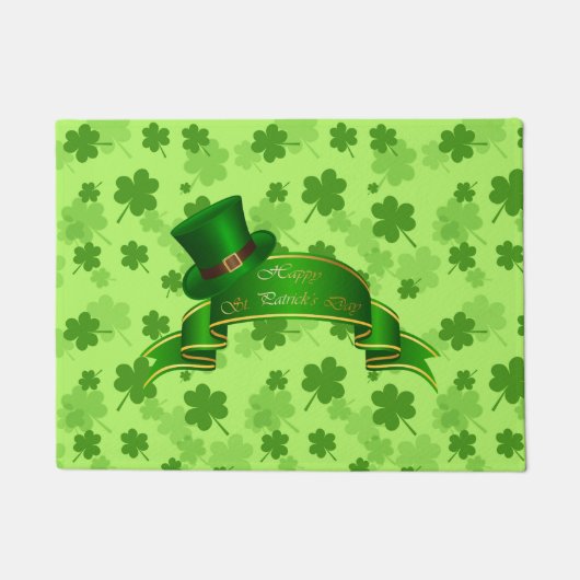 St. Patrick's Clovers Doormat Fußmatte (Vorderseite)