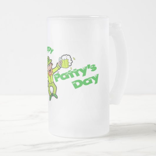 St. Patricks Custom 16oz Mattierte Tasse (VorderseiteRechts)