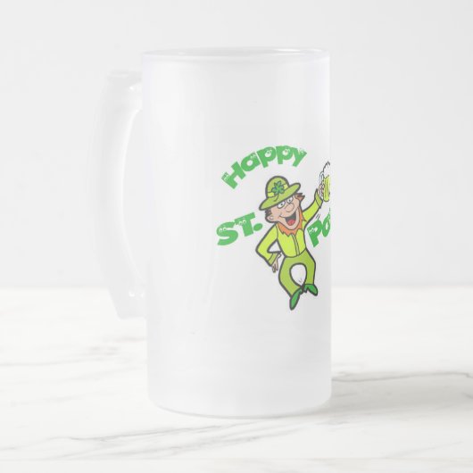 St. Patricks Custom 16oz Mattierte Tasse (Vorderseite Links)