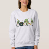 St. Patrick's Cute Day Gnomes Sweatshirt (Vorderseite)
