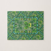 ST. PATRICK'S DACHFOLK ART KLEEBLATTS N' LADYBUGS PUZZLE (Horizontal)