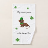 St Patricks Dackel Handtuch (Handtuch)