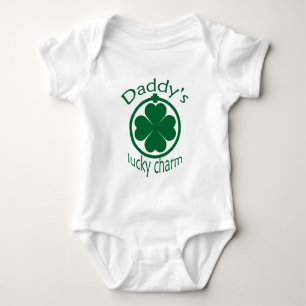 St Patrick's Daddys Lucky Charm Säugling Strample Baby Strampler