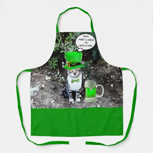 ST PATRICK'S DAKAT MIT GRÜNEN IRISH BIER POSTE SCHÜRZE (Vorderseite)