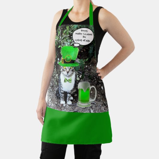 ST PATRICK'S DAKAT MIT GRÜNEN IRISH BIER POSTE SCHÜRZE (InSitu)