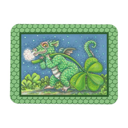 ST. PATRICK'S DAKLEINE IRISH DRAGON SCALE MAGNET (Horizontal)