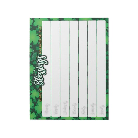 St Patrick's Dat Notepad Notizblock (Rotiert)