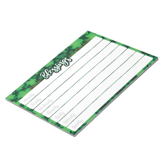 St Patrick's Dat Notepad Notizblock (angewinkelt)
