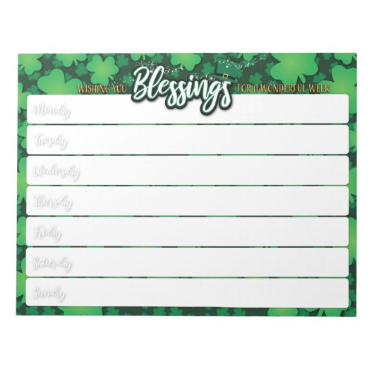 St Patrick's Dat Notepad Notizblock (Vorderseite)