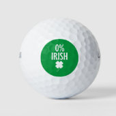 St Patrick's Day 0% irisch Golfball (Vorderseite)