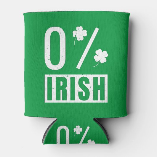 St. Patrick's Day 0% irisch Kleeblatt mit vier Blä Dosenkühler (Vorderseite)