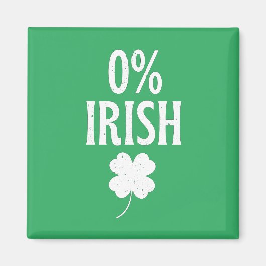 St Patrick's Day 0% irisch Magnet (Vorne)