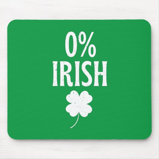 St Patrick's Day 0% irisch Mousepad (Vorne)