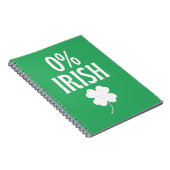 St Patrick's Day 0% irisch Notizblock (Rechte Seite)