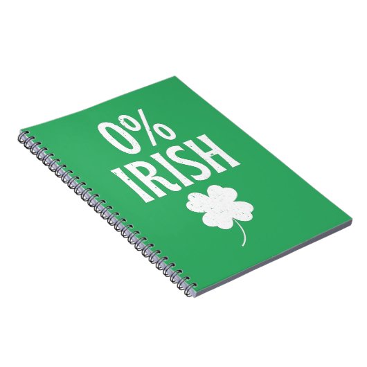 St Patrick's Day 0% irisch Notizblock (Rechte Seite)