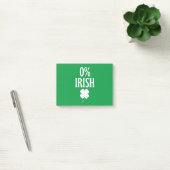 St Patrick's Day 0% irisch Post-it Klebezettel (Büro)