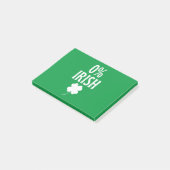 St Patrick's Day 0% irisch Post-it Klebezettel (angewinkelt)