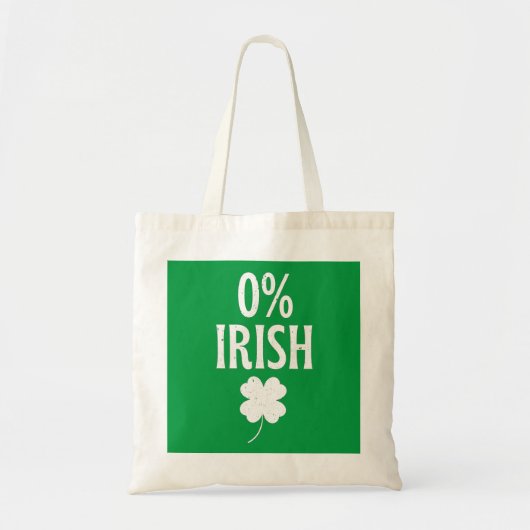 St Patrick's Day 0% irisch Tragetasche (Vorne)