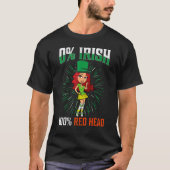 St Patrick's Day 0 Irish 100 Red Heart 1 T-Shirt (Vorderseite)