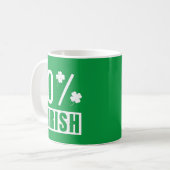 St Patrick's Day 0% Irish Four Leaf Clover Kaffeetasse (Vorderseite Links)