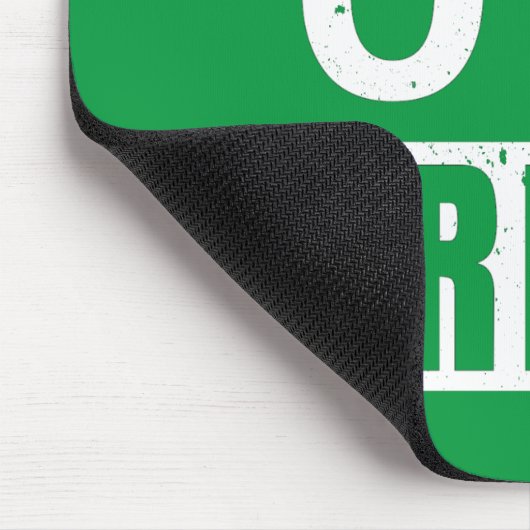 St Patrick's Day 0% Irish Vierblättriges Kleeblatt Mousepad (Ecke)