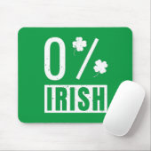 St Patrick's Day 0% Irish Vierblättriges Kleeblatt Mousepad (Mit Mouse)